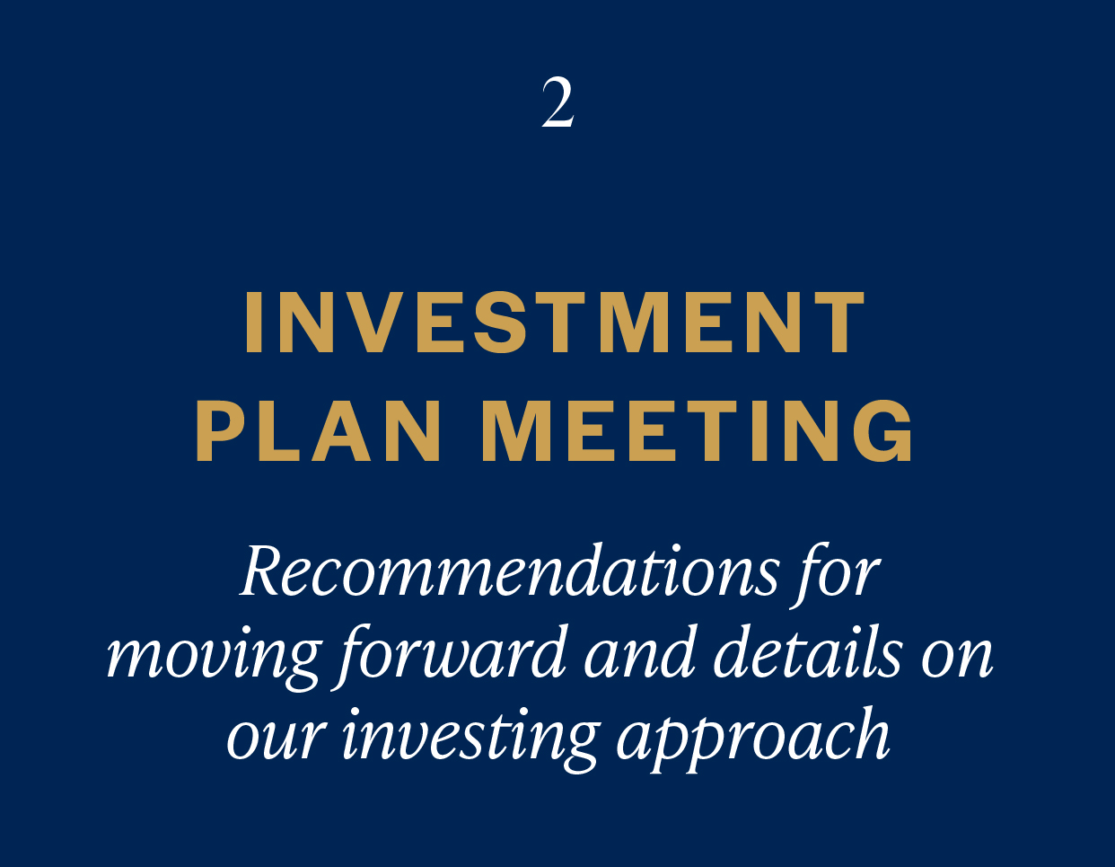Investment Plan Meeting